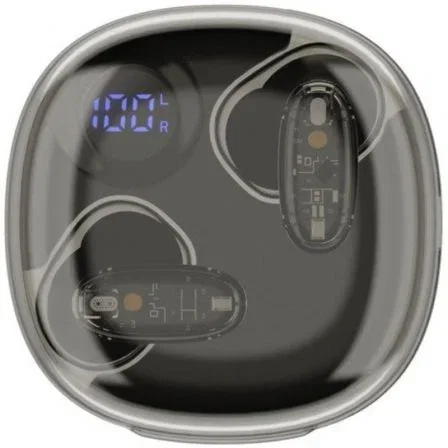 Mars gaming Auricular gaming MHIB2 semi-transparente Bluetooth 5.4 indicador LED negro